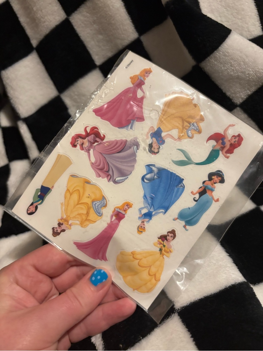 🔴 Disney princess sticker cling ons.. was part of a porcelain making set